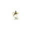 Anneau de dent de requin par Lauren Howe | Or Vermeil .925 | Cristal noir